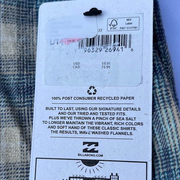 Stylish Blue and Cream Plaid Shirt - Picture 13 of 13